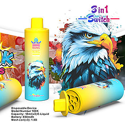 bang king triple 100000 puffs original bang king 100k 3in1 vape led display type c port disposable e cigarettes customizable fast shipping