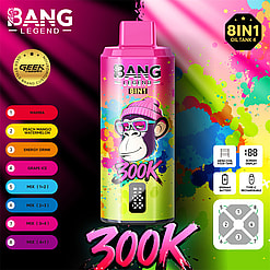 bang legend 300000 puffs original bang legend 8in1 300k vape led display type c port disposable e cigarettes customizable fast shipping