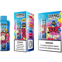bang legend 300000 puffs original bang legend 8in1 300k vape led display type c port disposable e cigarettes customizable fast shipping