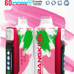 Bang king ice cool 60000 bouffées d'origine véritable cigarette électronique jetable 60k changement de saveur personnalisable expédition rapide
