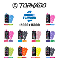 uzy tornado 30000 puffs double flavor switching original genuine 20k type c charging port led display customizable. fast shipping