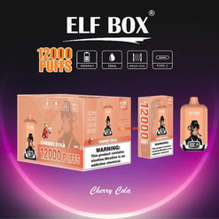 elf box digital 12000 puffs original genuine disposable vape type c charging port crystal 12k customizable. fast shipping