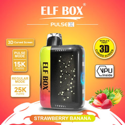 elf box pulse x 25000 puffs original genuine disposable vape starry sky type c charging port crystal 25k customizable. fast shipping