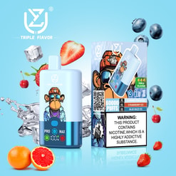 uzy 3in1 60000 puffs double three flavors switch original genuine 60k type c charging port led display customizable. fast shipping