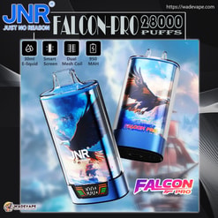 jnr falcon pro 28000 soezen originele echte wegwerp vape led-display type c oplaadpoort kristal 28k aanpasbaar. snelle verzending