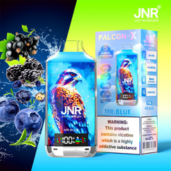 jnr falcon x 18000 puffs original genuine disposable vape led display type c charging port crystal 18k customizable. fast shipping (copy)