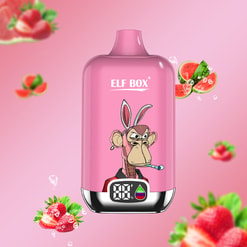 elf box digital 12000 puffs original genuine disposable vape type c charging port crystal 12k customizable. fast shipping