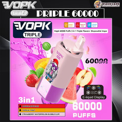 Vopk pens 60000 trekjes drie smaken schakelaar originele echte 3in1 60k type c oplaadpoort led-display aanpasbaar. snelle verzending