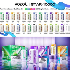 vozol star 40000 puffs original vozol 40k lcd water ripple screen disposable electronic cigarettes eu warehouse 3 5 days delivery