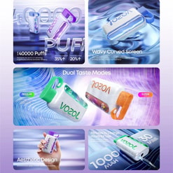 vozol ster 40000 trekjes originele vozol 40k lcd water rimpel scherm wegwerp elektronische sigaretten eu magazijn 3 5 dagen levering