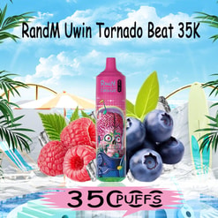 uwin randm tornado beat 35000 puffs original genuine 35k puffs music mode type c charging port led display customizable. fast shipping