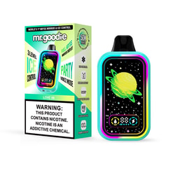 mr.goodie 50000 puffs adjustable ice level original genuine mr.goodie 50k puffs led display customizable. fast shipping