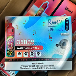 uwin randm tornado beat 35000 puffs original genuine 35k puffs music mode type c charging port led display customizable. fast shipping