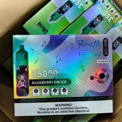 uwin randm tornado beat 35000 puffs original genuine 35k puffs music mode type c charging port led display customizable. fast shipping