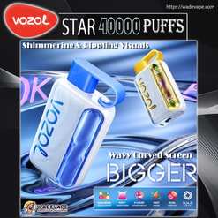 vozol ster 40000 trekjes originele vozol 40k lcd water rimpel scherm wegwerp elektronische sigaretten eu magazijn 3 5 dagen levering