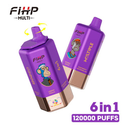 fihp multi 120000 trekjes 6in1 smaken originele echte zes smaken wegwerp vape type c oplaadpoort fihp 120k aanpasbare snelle verzending