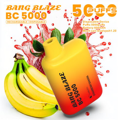 bang blaze bc 5000 zaciągnięć oryginalne bang blaze 5k zaciągnięć vape typu c jednorazowe e-papierosy z możliwością dostosowania. szybka wysyłka