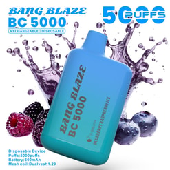 bang blaze bc 5000 zaciągnięć oryginalne bang blaze 5k zaciągnięć vape typu c jednorazowe e-papierosy z możliwością dostosowania. szybka wysyłka