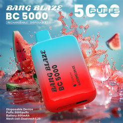 bang blaze bc 5000 zaciągnięć oryginalne bang blaze 5k zaciągnięć vape typu c jednorazowe e-papierosy z możliwością dostosowania. szybka wysyłka
