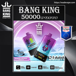 bang king 50000 puffs original bang king 2in1 50k vape led e liquid battery display free shipping from eu warehouse