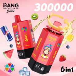 bang leader 300000 trekjes originele bang leader stoll 300k 6 smaken in 1 vape led display type c poort wegwerp e sigaretten aanpasbare snelle verzending