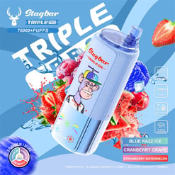 stag bar 75000 soezen originele stag bar triple pro 75k vape led-scherm type c poort wegwerp e-sigaretten eu magazijn 3 5 dagen levering
