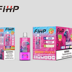 fihp 90000 zaciągnięć oryginalny fihp 3w1 90k 3 smaki w 1 vape wyświetlacz led typu c port jednorazowe e-papierosy z możliwością dostosowania. szybka wysyłka