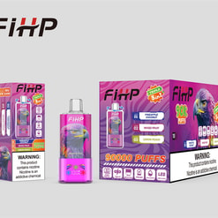 fihp 90000 zaciągnięć oryginalny fihp 3w1 90k 3 smaki w 1 vape wyświetlacz led typu c port jednorazowe e-papierosy z możliwością dostosowania. szybka wysyłka