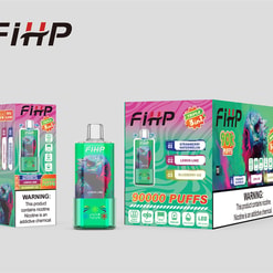 fihp 90000 zaciągnięć oryginalny fihp 3w1 90k 3 smaki w 1 vape wyświetlacz led typu c port jednorazowe e-papierosy z możliwością dostosowania. szybka wysyłka