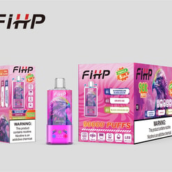 fihp 90000 zaciągnięć oryginalny fihp 3w1 90k 3 smaki w 1 vape wyświetlacz led typu c port jednorazowe e-papierosy z możliwością dostosowania. szybka wysyłka