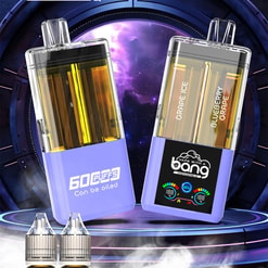 bang 60000 puffs original bang 2in1 60k can be filled with e liquid vape led display disposable e cigarettes customizable. fast shipping
