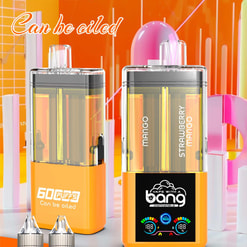 bang 60000 puffs original bang 2in1 60k can be filled with e liquid vape led display disposable e cigarettes customizable. fast shipping