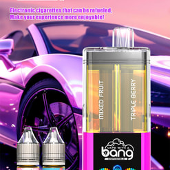 bang 60000 puffs original bang 2in1 60k can be filled with e liquid vape led display disposable e cigarettes customizable. fast shipping
