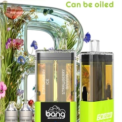 bang 60000 puffs original bang 2in1 60k can be filled with e liquid vape led display disposable e cigarettes customizable. fast shipping