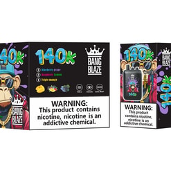 bang blaze 140000 puffs original bang blaze 140k 3 flavors in 1 vape type c port disposable e cigarettes customizable fast shipping