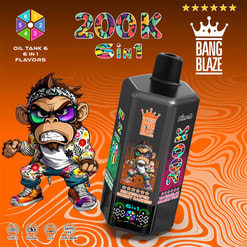 bang blaze 200000 puffs original bang blaze 200k 6 flavors in 1 vape led display type c port disposable e cigarettes customizable fast shipping