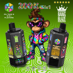 bang blaze 200000 puffs original bang blaze 200k 6 flavors in 1 vape led display type c port disposable e cigarettes customizable fast shipping