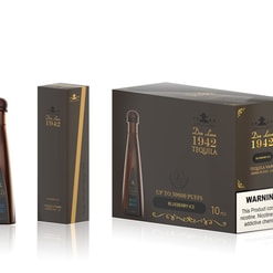 solaris don leon tequila 30000 bouffées original don leon 1942 tequila 30k bouteille d'alcool vape affichage LED port de type c cigarettes électroniques jetables expédition rapide