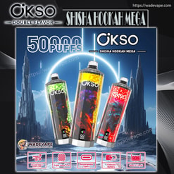 wadevape okso shisha 50000 zaciągnięć oryginalny okso shisha szisza mega 50k vape wyświetlacz led typu c port jednorazowe e-papierosy konfigurowalny szybka wysyłka
