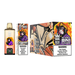 bang box 200000 zaciągnięć oryginalny bang box 8w1 200k vape wyświetlacz led typu c port jednorazowe e-papierosy konfigurowalny szybka wysyłka