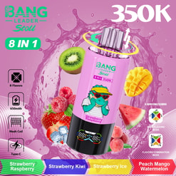 bang leader 350000 puffs original bang leader stoll 350k 8 flavors in 1 vape led display disposable e cigarettes customizable fast shipping