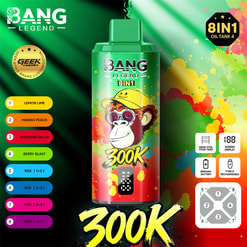 bang legend 300000 puffs original bang legend 8in1 300k vape led display type c port disposable e cigarettes customizable fast shipping