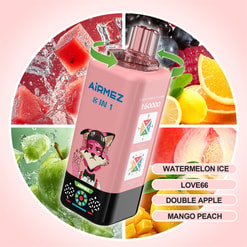 Airmez 8 en 1 160000 bouffées de vape jetable _ XX742 _ bobine de maille rechargeable vape multi-saveur _ XX742 _ type c charge rapide