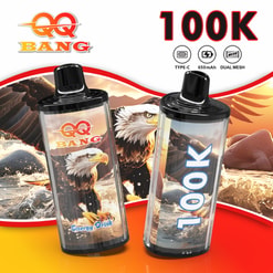 qq bang 100k bouffées vape jetable | type rechargeable c | bobine à double maille | vape longue durée