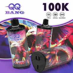 qq bang 100k bouffées vape jetable | type rechargeable c | bobine à double maille | vape longue durée