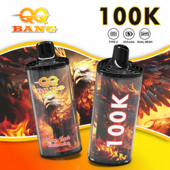 qq bang 100k bouffées vape jetable | type rechargeable c | bobine à double maille | vape longue durée