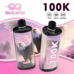 qq bang 100k bouffées vape jetable | type rechargeable c | bobine à double maille | vape longue durée