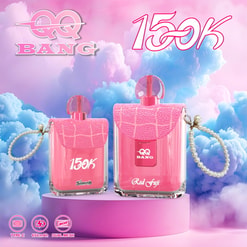 qq bang 150k sopla vape desechable | tipo recargable c vape dual de hielo de arándano con bobina de malla 650 mah