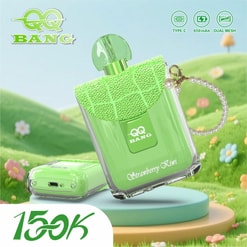 qq bang 150k sopla vape desechable | tipo recargable c vape dual de hielo de arándano con bobina de malla 650 mah