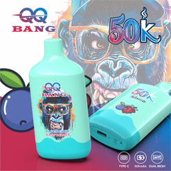 Qq bang 50000 bouffées de vape jetable | rechargeable type c bobine à double maille 50k vape